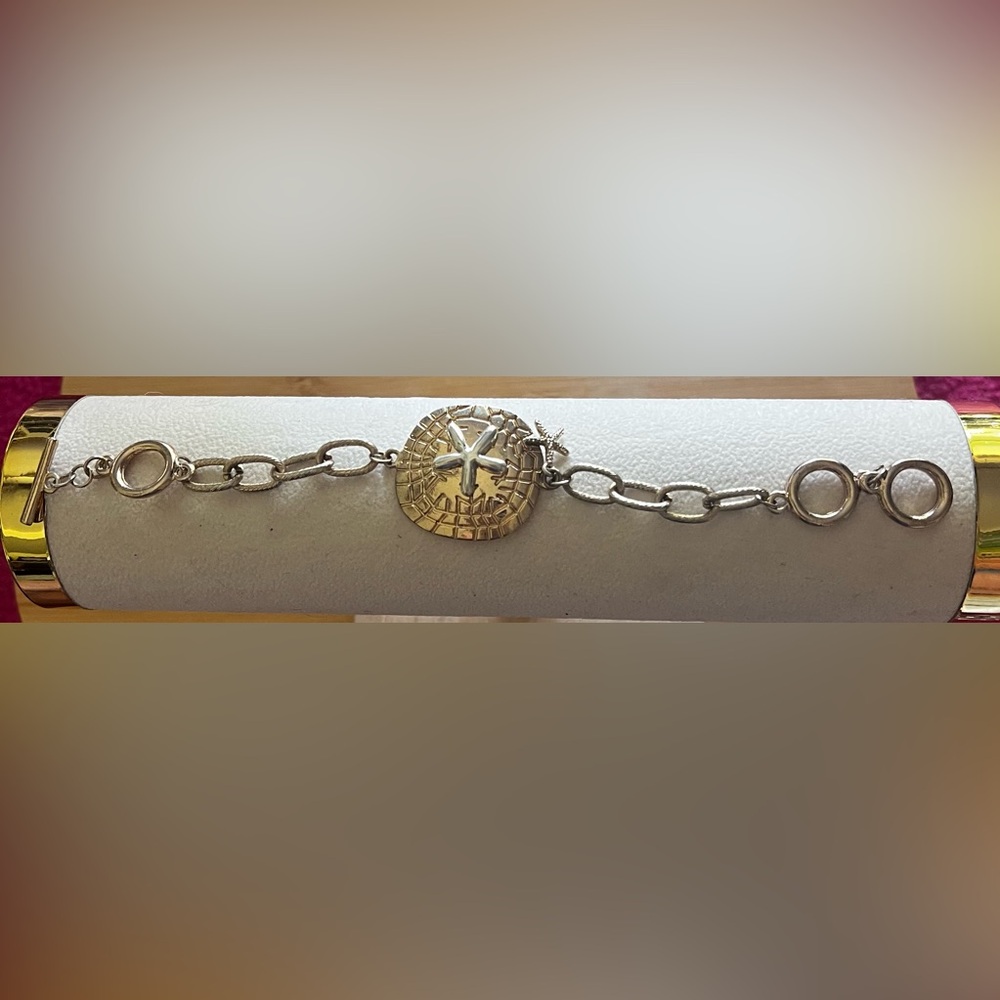 Starfish Ocean Motif Gold & Silver Bracelet